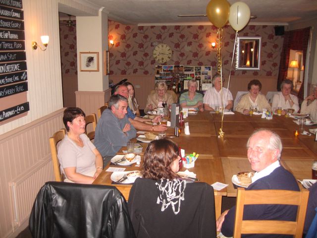 Photographs taken during the Autumn Supper in the White Lion in October 2008